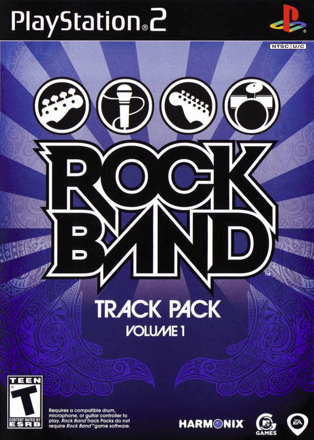 Rock Band Track Pack: Metal box art for Playstation 2